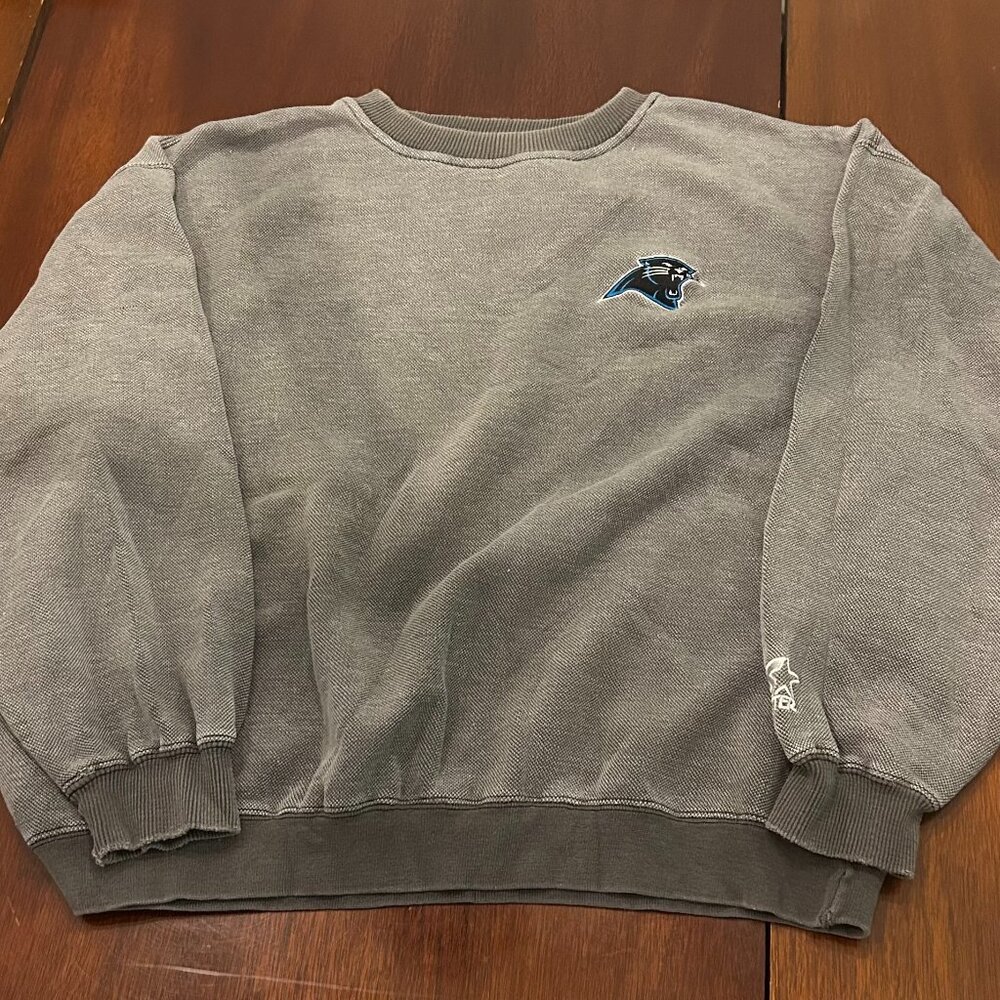 2000s Starter Panthers Gray Sweater Size S
